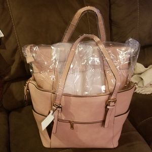 Pink handbag